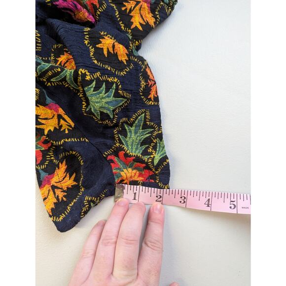 Rachel Roy Floral Romper Womens Medium Colorful Tropical Resort Breezy Summer - Picture 10 of 10